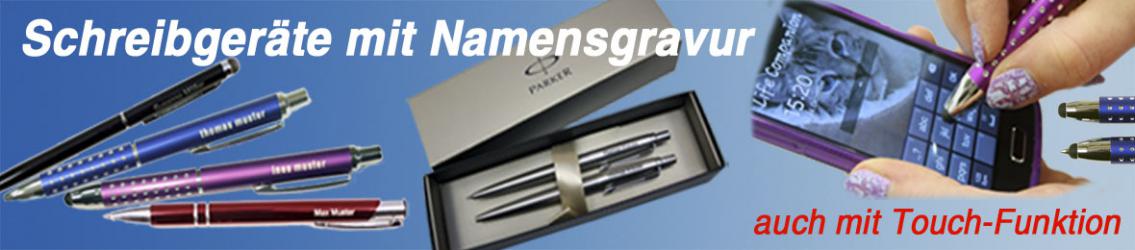 Schreibgeräte mit Namensgravur