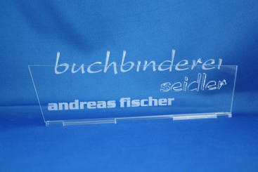 Namenschild Acryl 
