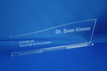 Namenschild Acryl 