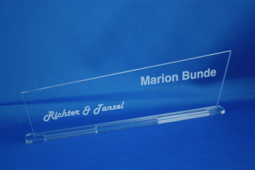 Namenschild Acryl 