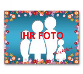 Oster-Puzzle Blumenrand 