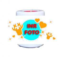 Teelichthalter Elchzeit 