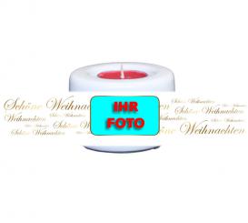 Teelichthalter Golden Typo 