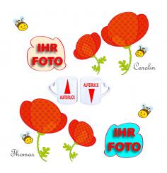 Partnertasse Klatschmohn 