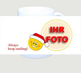 Fototasse Chrismas Smiling 