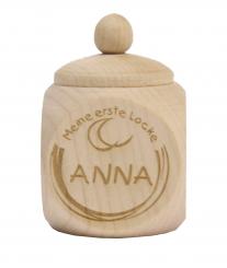 Holzdose für die erste Locke 