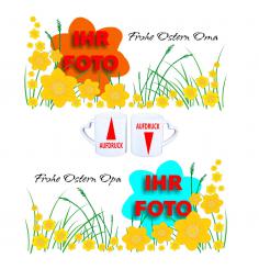 Partnertasse Ostergruß 