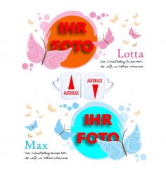 Partnertasse Pastell Buterflies 