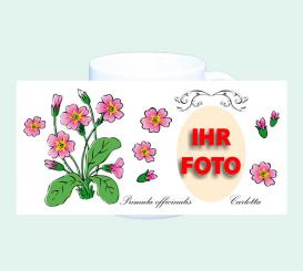 Fototasse Primeln 