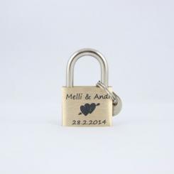 Liebesschloss 30 mm 