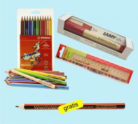 ABC Schreibset 4 LAMY Rot/Stabilo