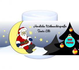 Spardose Mann im Mond 