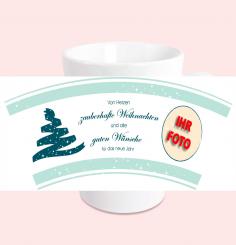 Fototasse Glitzerwald 