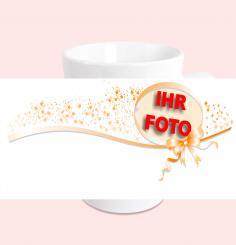 Fototasse Golden Ribbon 