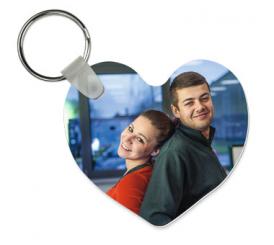 Kunststoff-Schlüsselanhänger herzförmig 