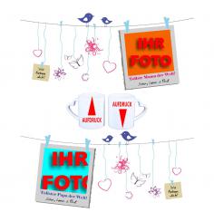 Partnertasse Wäscheleine 