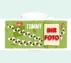 Fototasse Weidenkätzchen 