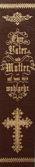 "Ehre Vater und Mutter..." Schweineleder braun